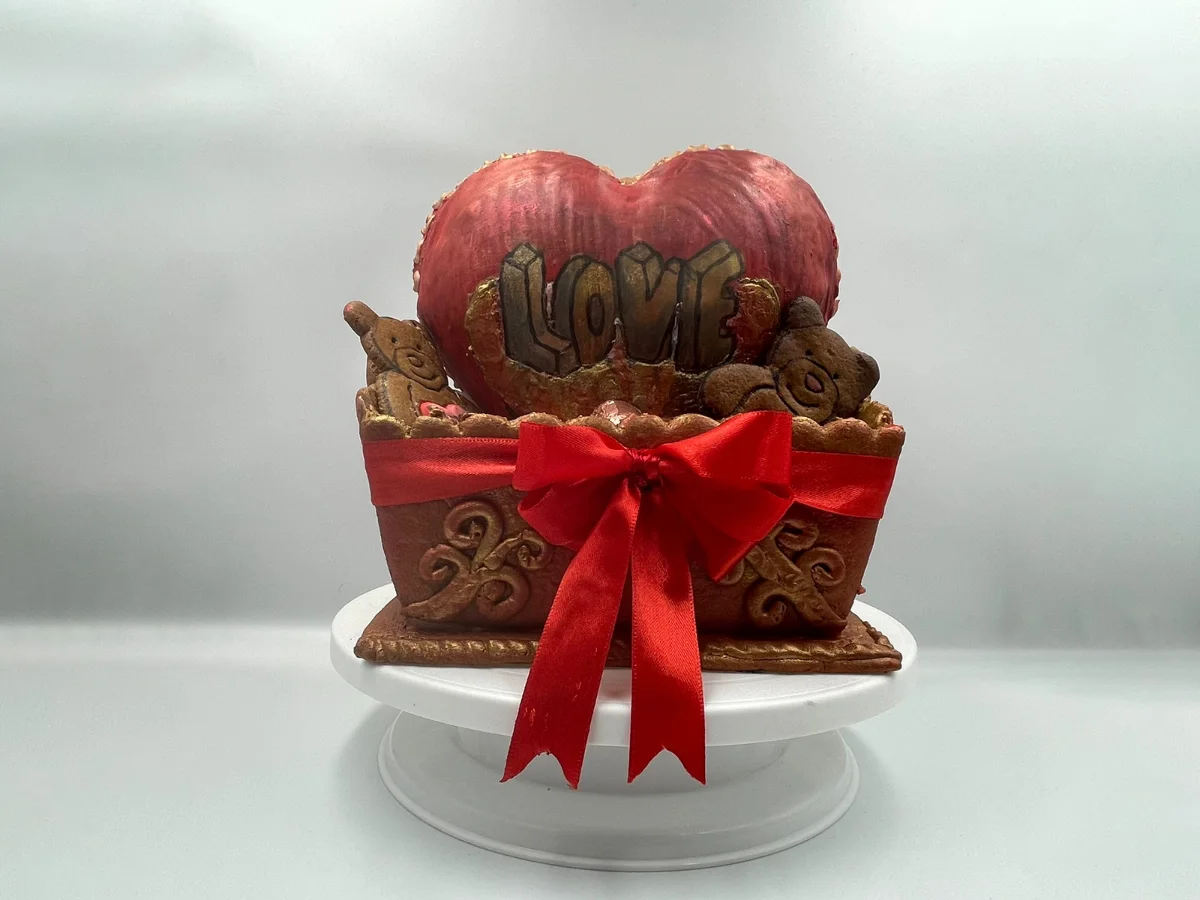 Gingerbread Key Heart