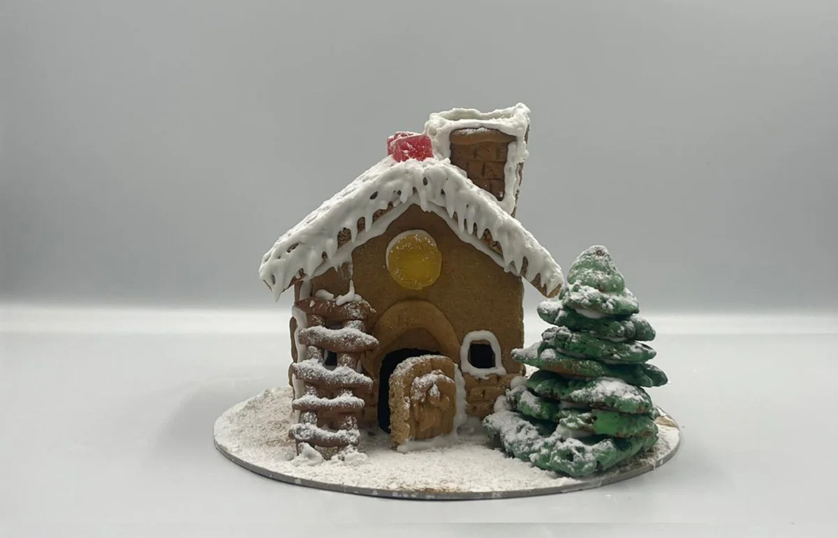 Gingerbread Μικρό Τετράγωνο Σπιτάκι